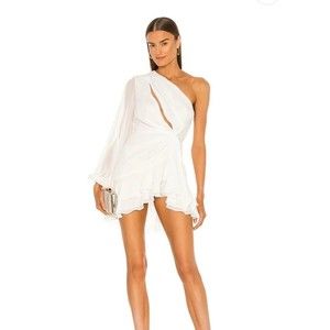 White Michael Costello Dress